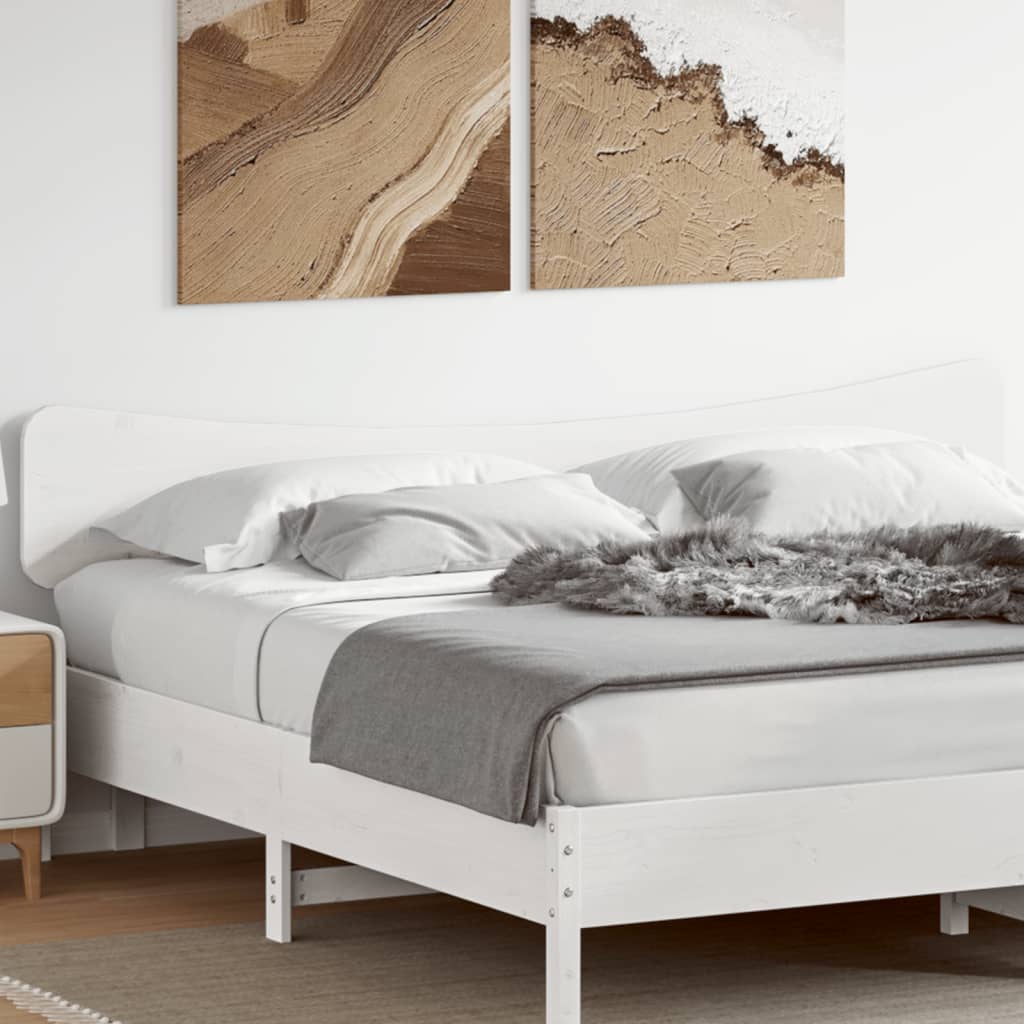 vidaXL Wezgłowie do łóżka, białe, 180 cm, lite drewno sosnowe