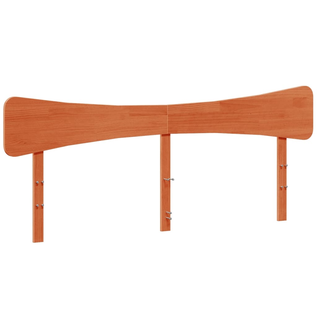 vidaXL Wezgłowie do łóżka, woskowy brąz, 180 cm, lite drewno sosnowe