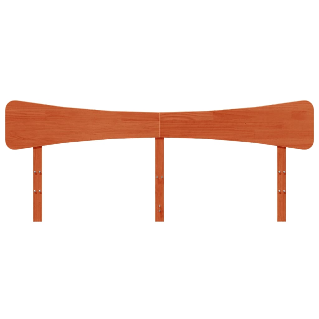 vidaXL Wezgłowie do łóżka, woskowy brąz, 180 cm, lite drewno sosnowe