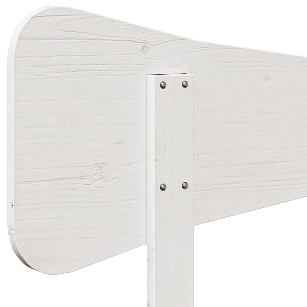 vidaXL Wezgłowie do łóżka, białe, 160 cm, lite drewno sosnowe