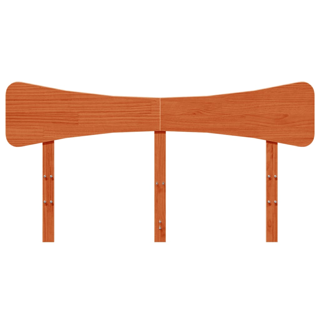 vidaXL Wezgłowie do łóżka, woskowy brąz, 160 cm, lite drewno sosnowe