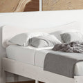 vidaXL Wezgłowie do łóżka, białe, 135 cm, lite drewno sosnowe