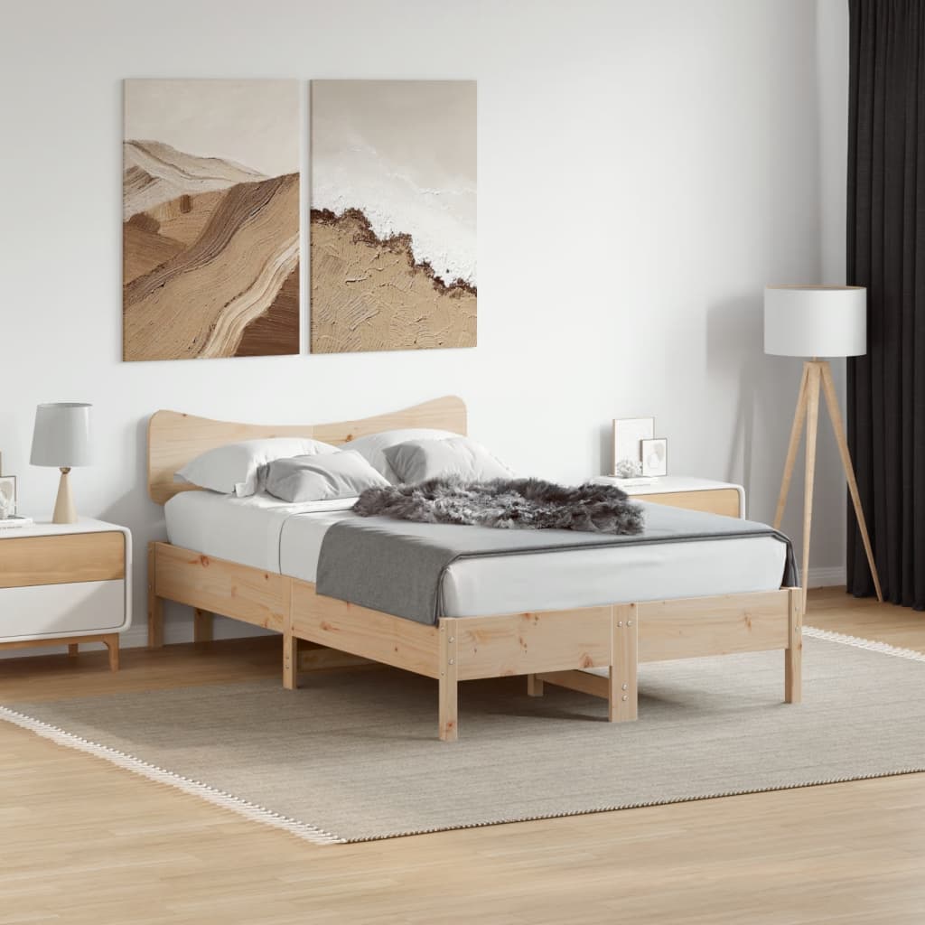 vidaXL Wezgłowie do łóżka, 120 cm, lite drewno sosnowe