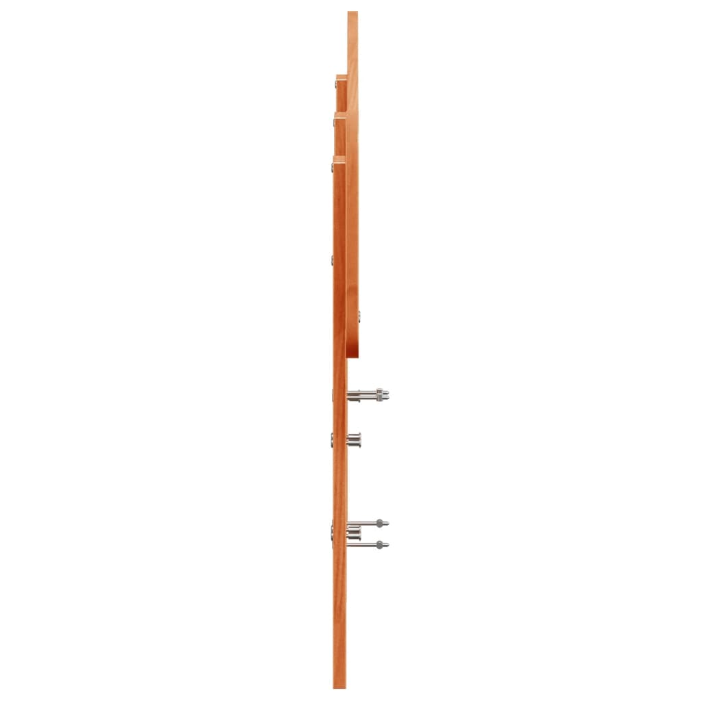 vidaXL Wezgłowie do łóżka, woskowy brąz, 120 cm, lite drewno sosnowe