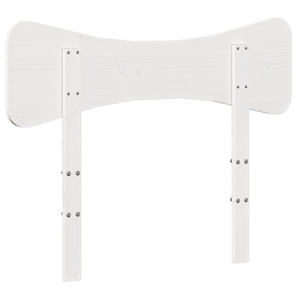 vidaXL Wezgłowie do łóżka, białe, 100 cm, lite drewno sosnowe