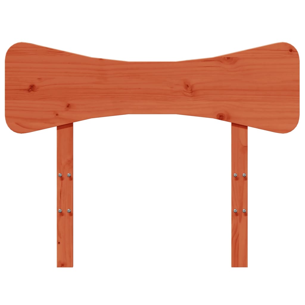 vidaXL Wezgłowie do łóżka, woskowy brąz, 100 cm, lite drewno sosnowe