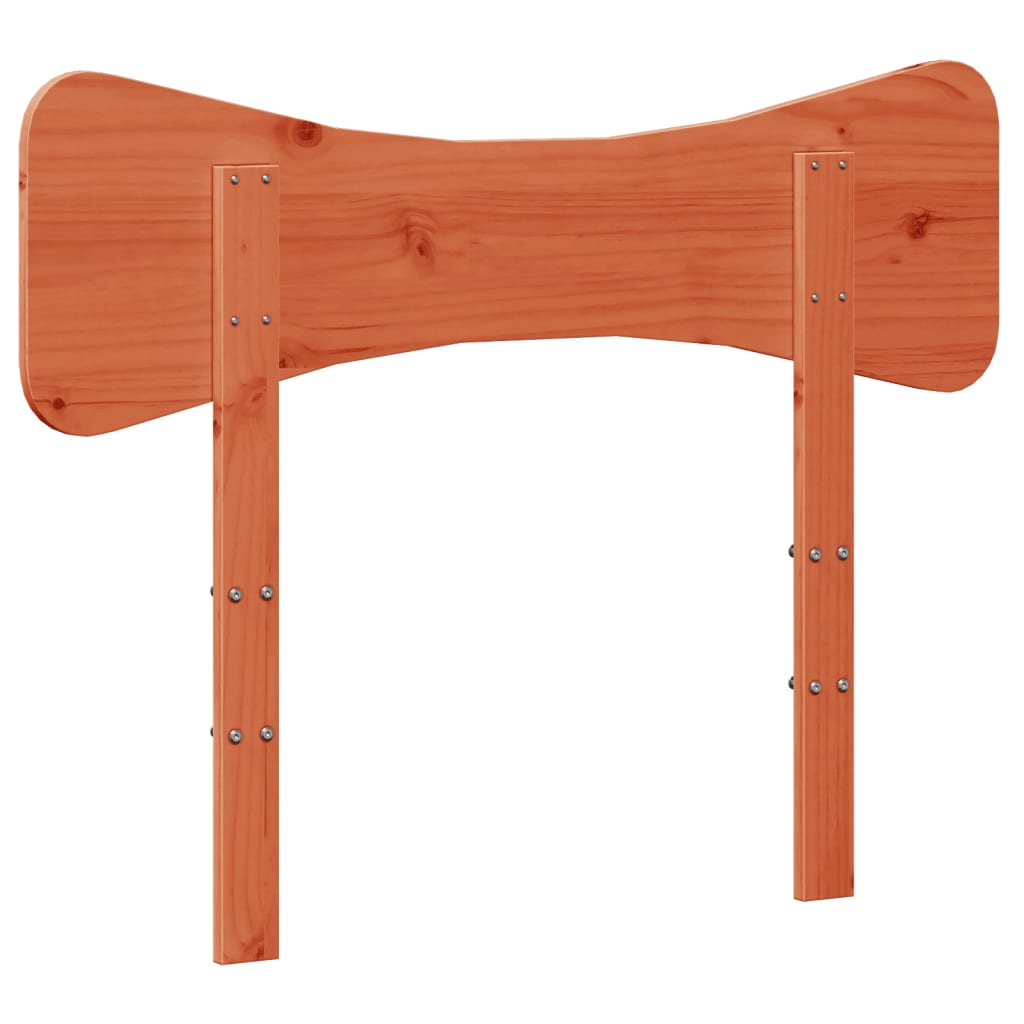 vidaXL Wezgłowie do łóżka, woskowy brąz, 100 cm, lite drewno sosnowe
