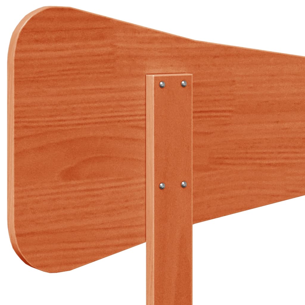 vidaXL Wezgłowie do łóżka, woskowy brąz, 100 cm, lite drewno sosnowe