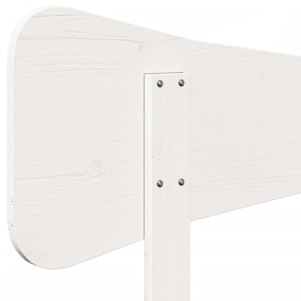 vidaXL Wezgłowie do łóżka, białe, 90 cm, lite drewno sosnowe