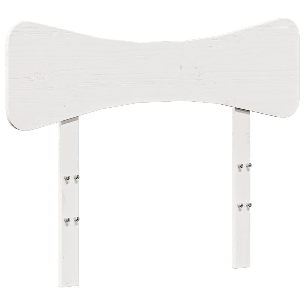 vidaXL Wezgłowie łóżka, białe, 75 cm, lite drewno sosnowe