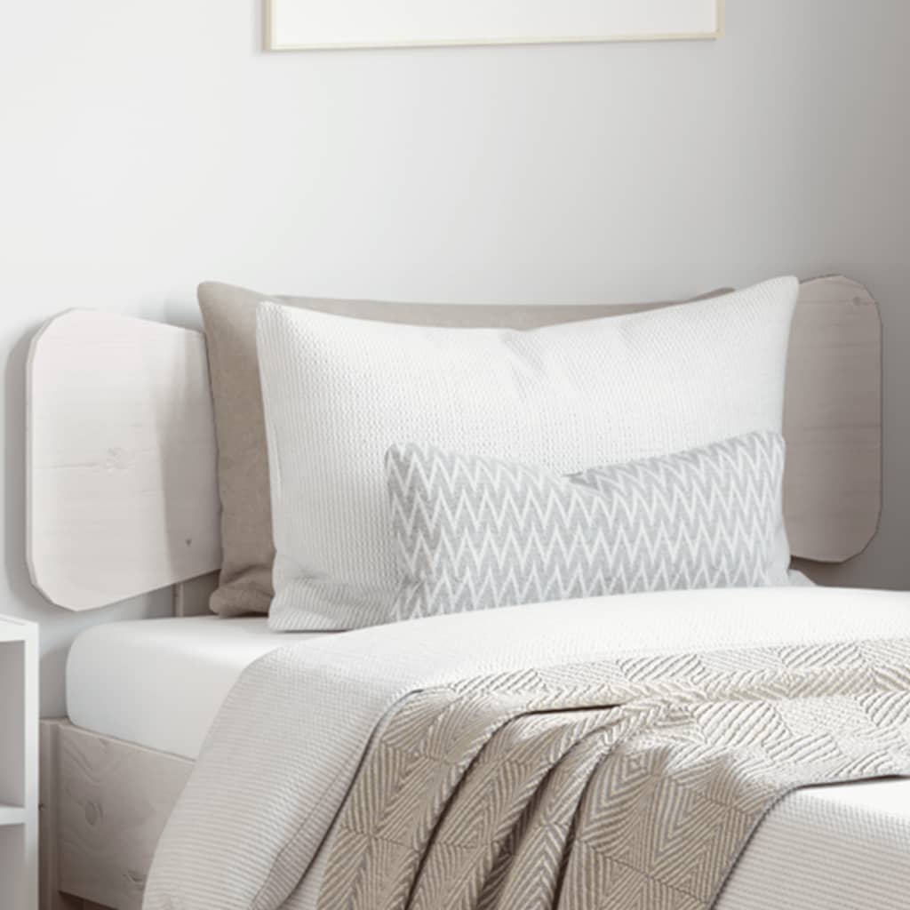 vidaXL Wezgłowie łóżka, białe, 75 cm, lite drewno sosnowe