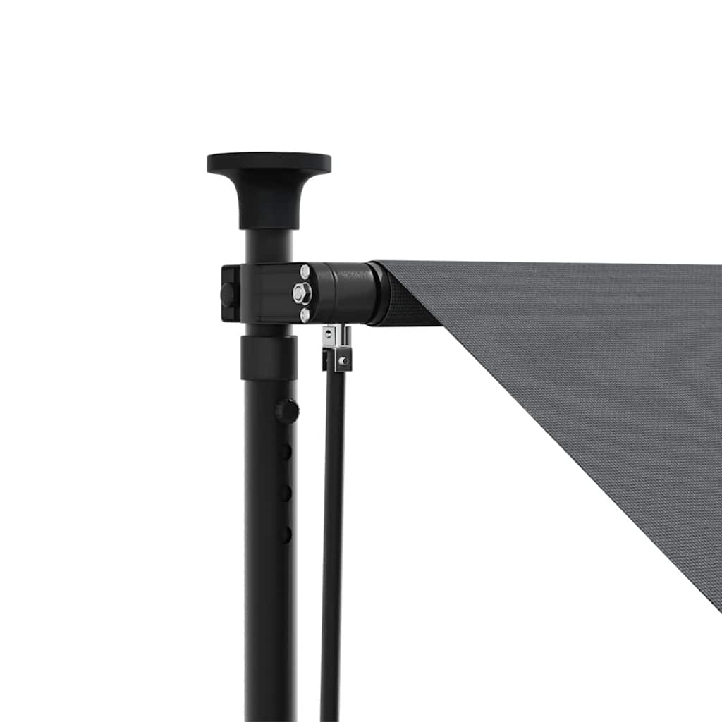 vidaXL Markiza zwijana, antracytowa, 250x150 cm, tkanina i stal