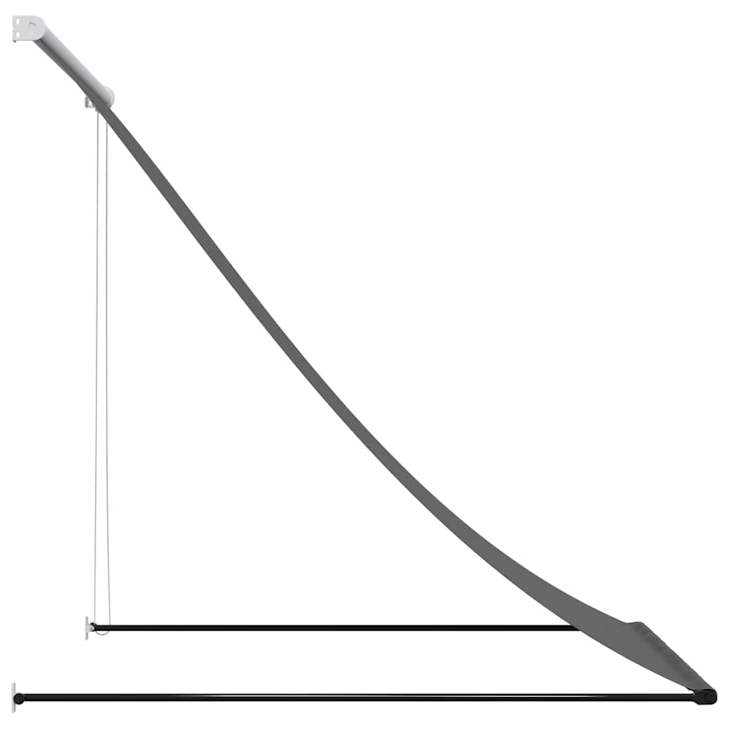 vidaXL Markiza zwijana, antracytowa, 150x150 cm, tkanina i stal
