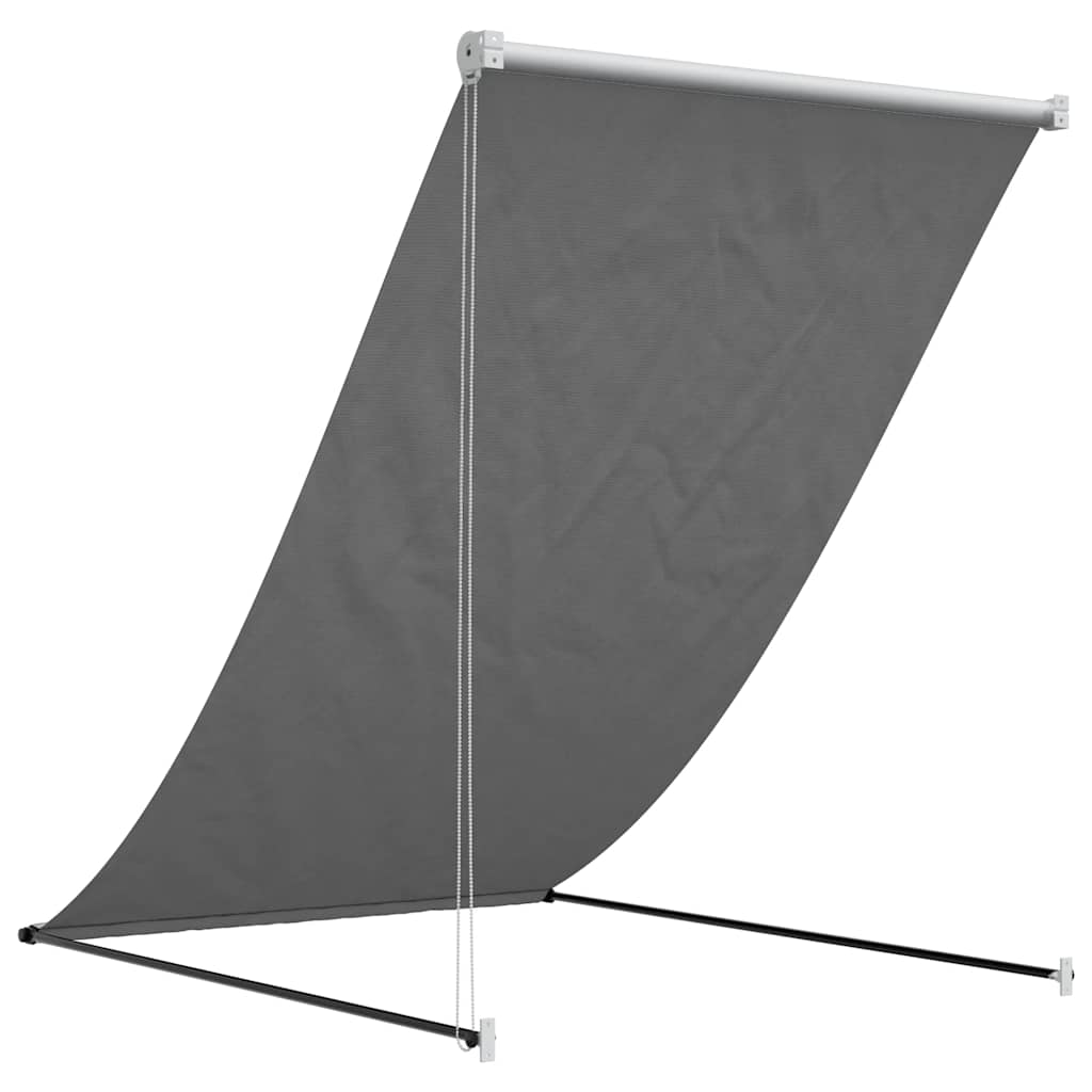 vidaXL Markiza zwijana, antracytowa, 150x150 cm, tkanina i stal