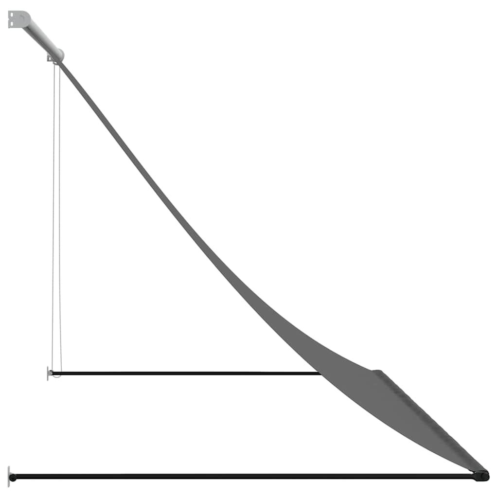 vidaXL Markiza zwijana, antracytowa, 200x150 cm, tkanina i stal