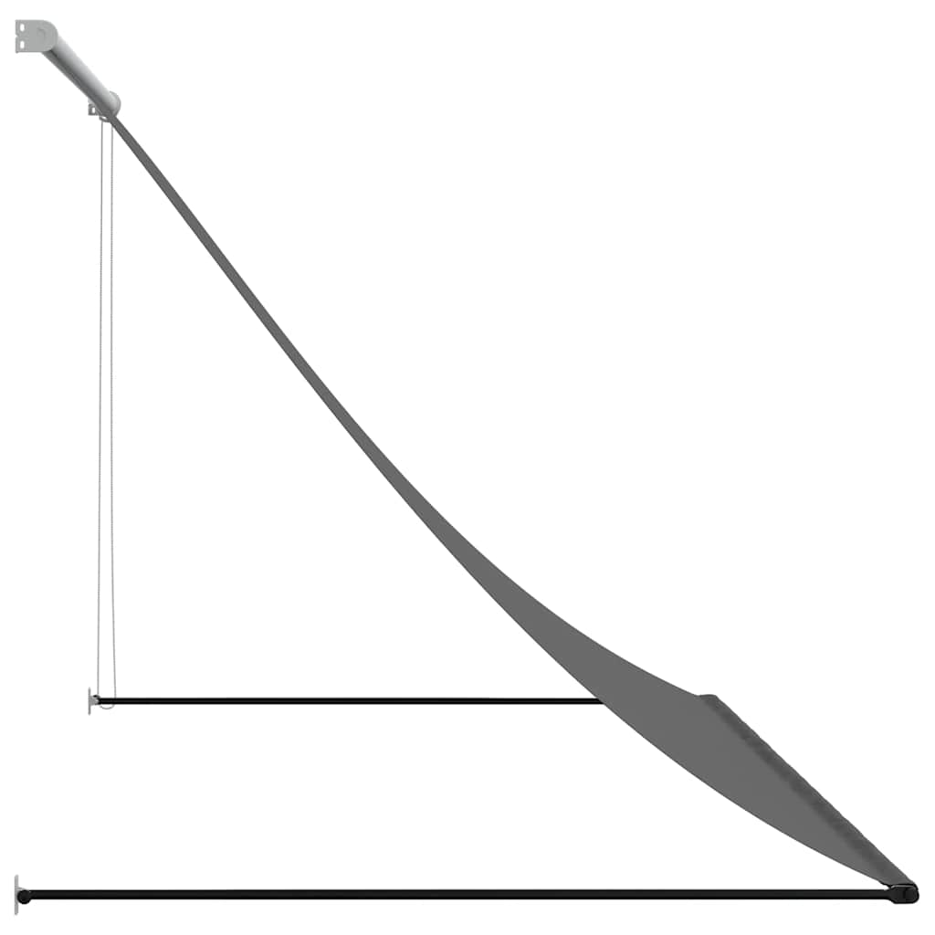 vidaXL Markiza zwijana, antracytowa, 250x150 cm, tkanina i stal