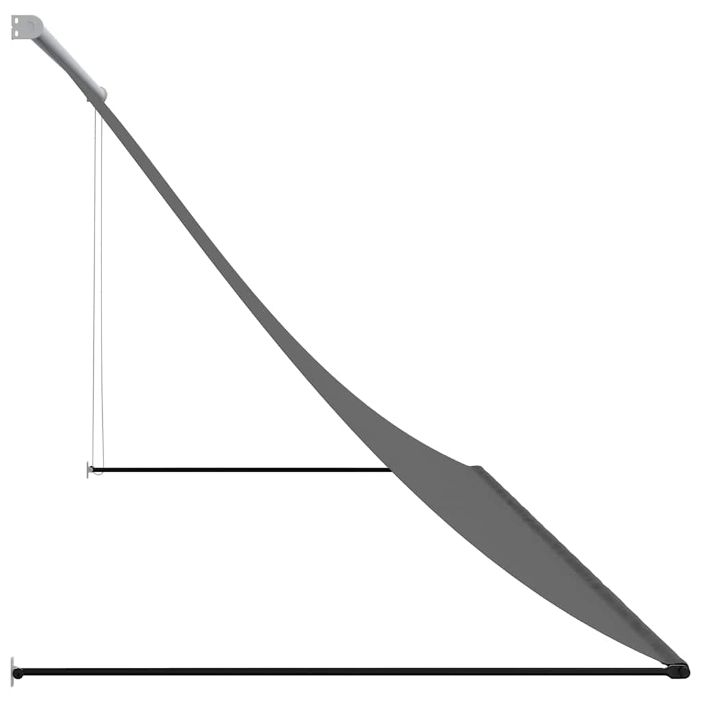 vidaXL Markiza zwijana, antracytowa, 300x150 cm, tkanina i stal