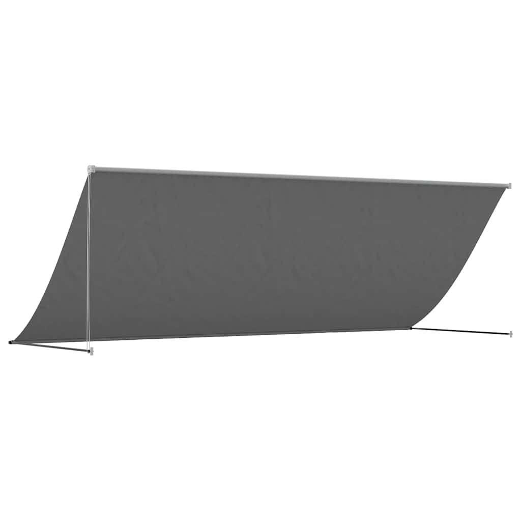vidaXL Markiza zwijana, antracytowa, 350x150 cm, tkanina i stal