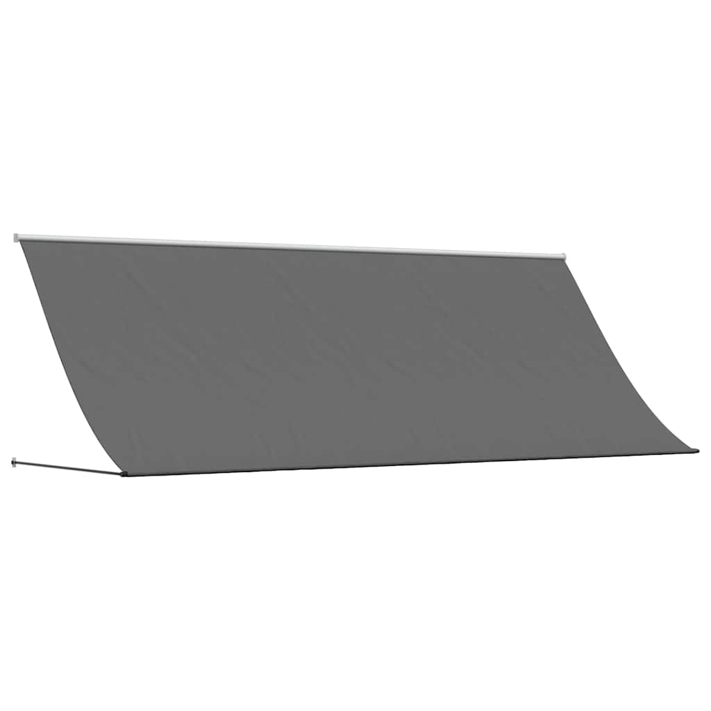 vidaXL Markiza zwijana, antracytowa, 400x150 cm, tkanina i stal