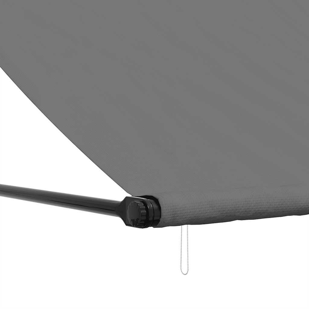 vidaXL Markiza zwijana, antracytowa, 400x150 cm, tkanina i stal