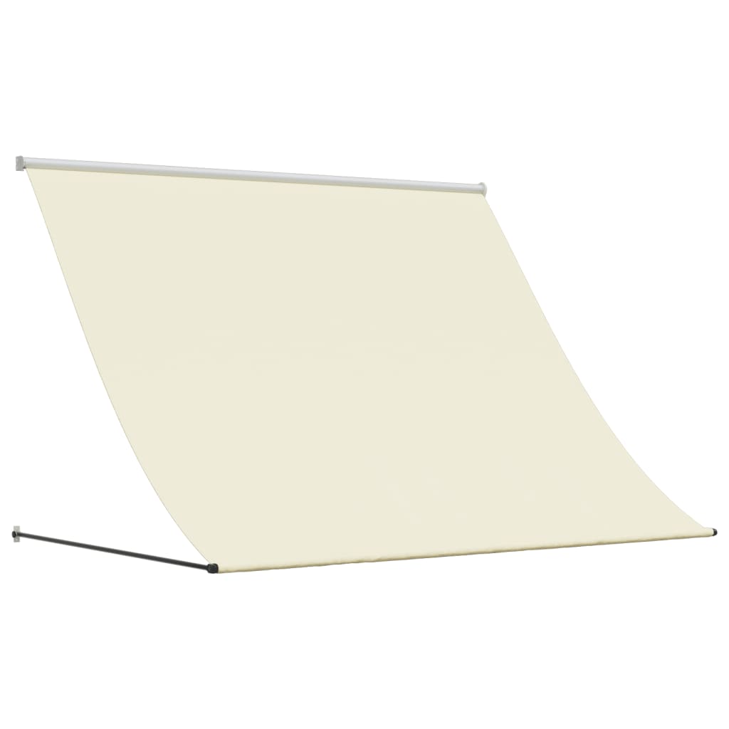 vidaXL Markiza zwijana, kremowa, 200x150 cm, tkanina i stal
