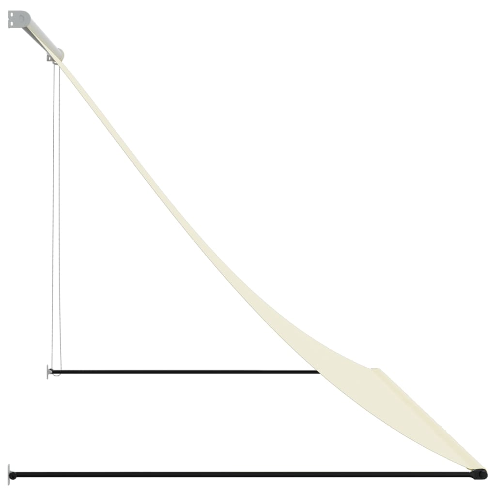 vidaXL Markiza zwijana, kremowa, 200x150 cm, tkanina i stal