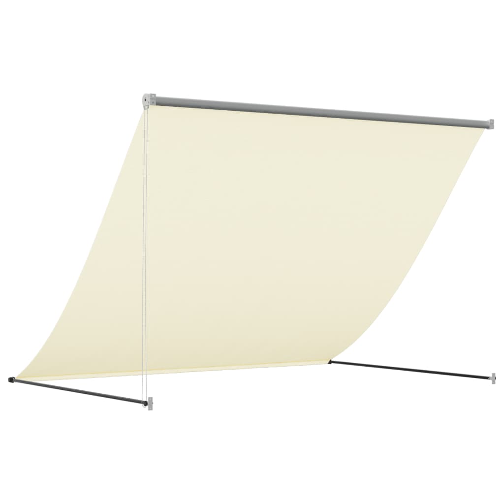 vidaXL Markiza zwijana, kremowa, 200x150 cm, tkanina i stal