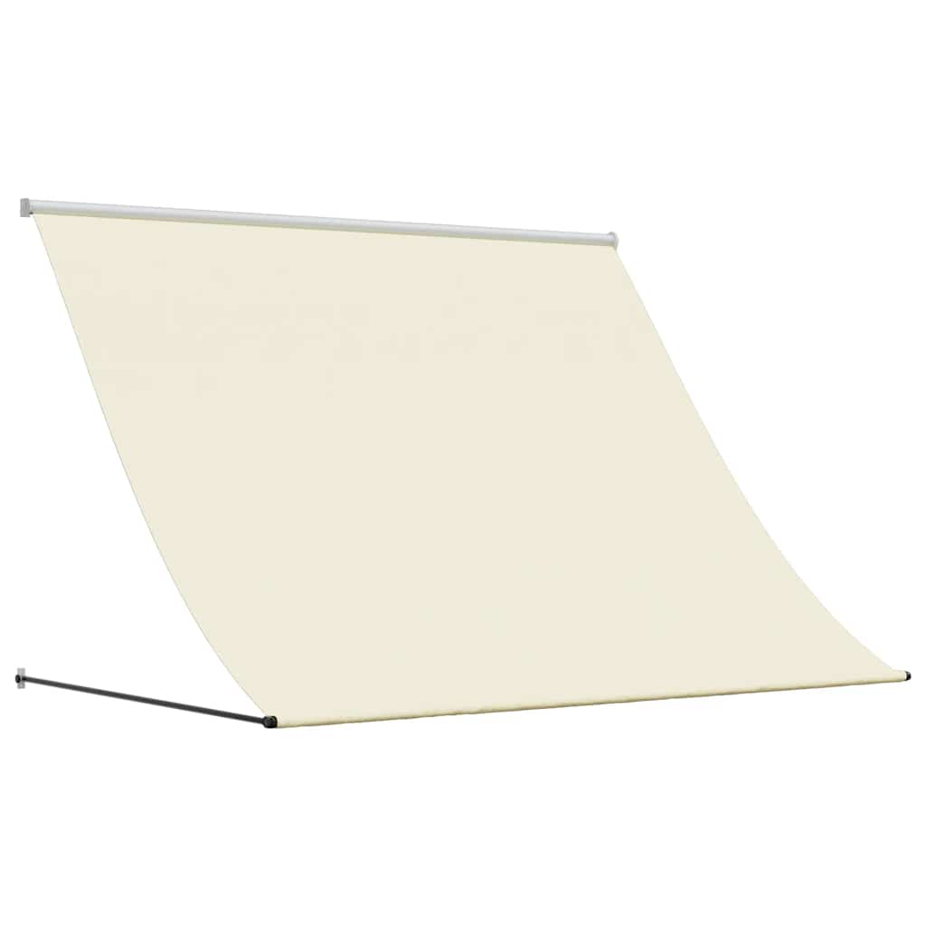vidaXL Markiza zwijana, kremowa, 250x150 cm, tkanina i stal