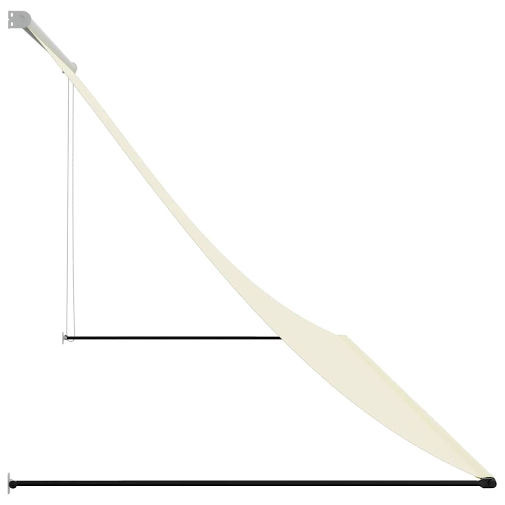 vidaXL Markiza zwijana, kremowa, 300x150 cm, tkanina i stal