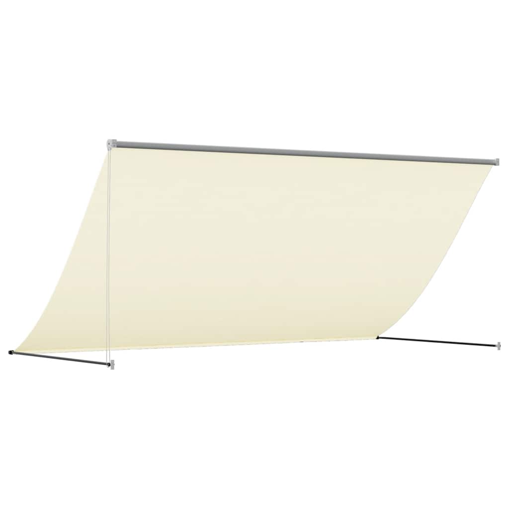 vidaXL Markiza zwijana, kremowa, 300x150 cm, tkanina i stal