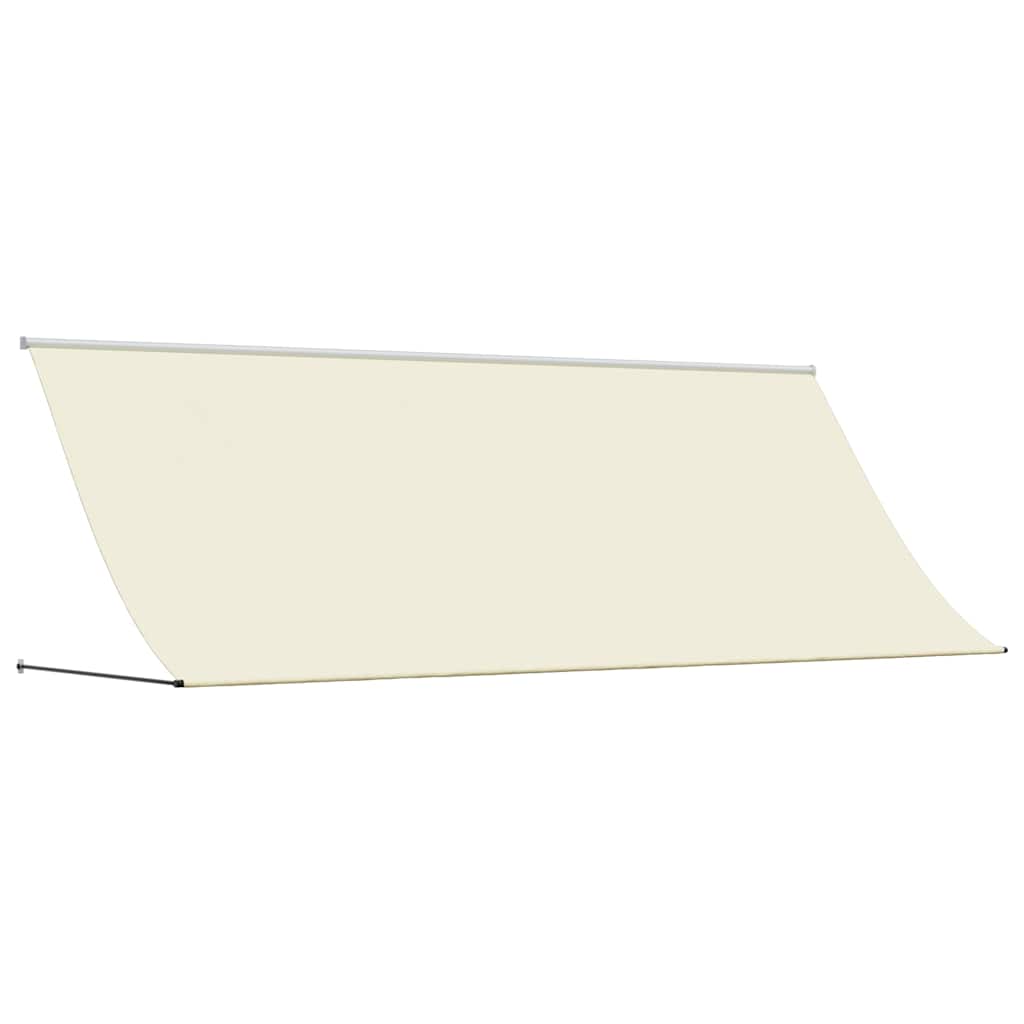 vidaXL Markiza zwijana, kremowa, 350x150 cm, tkanina i stal