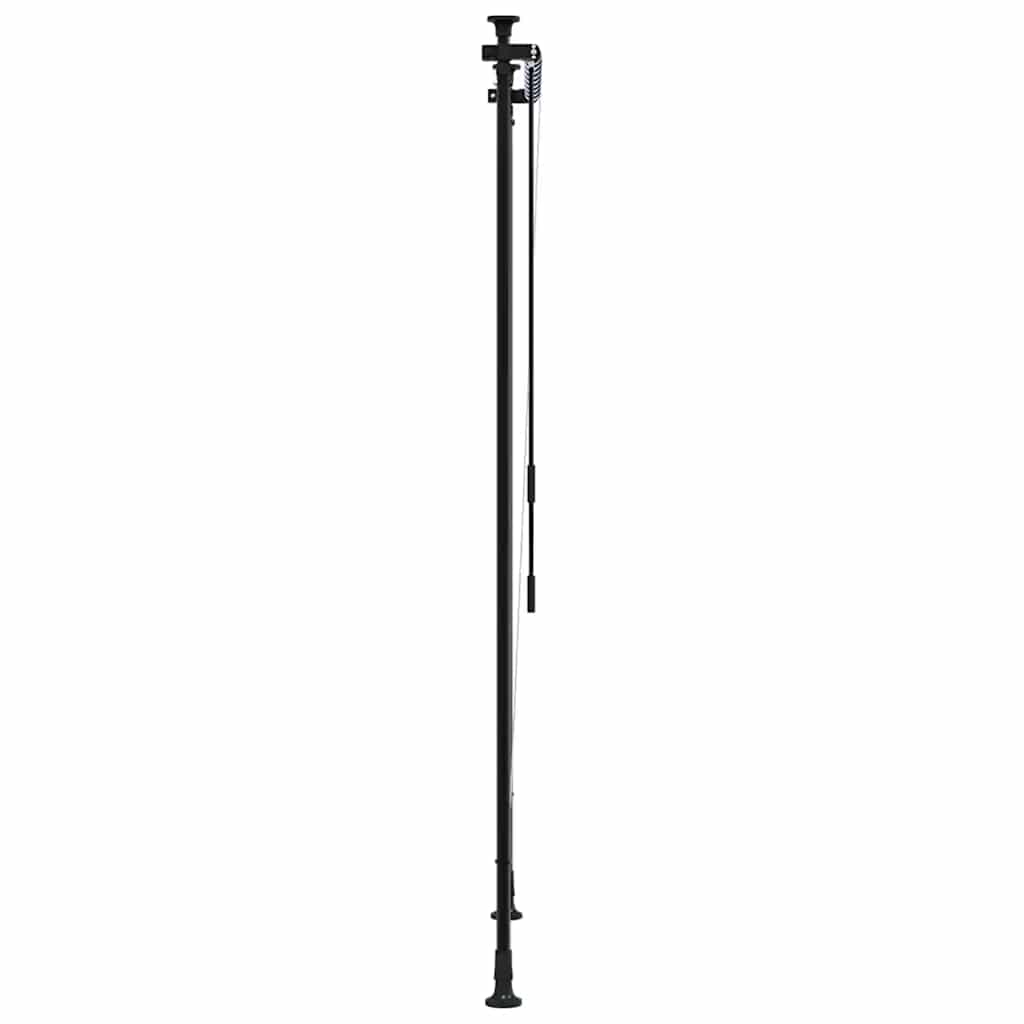 vidaXL Roleta zewnętrzna, niebiesko-biała, 100x270 cm, tkanina i stal