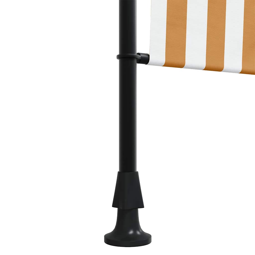 vidaXL Roleta zewnętrzna, pomarańczowo-biała, 100x270 cm