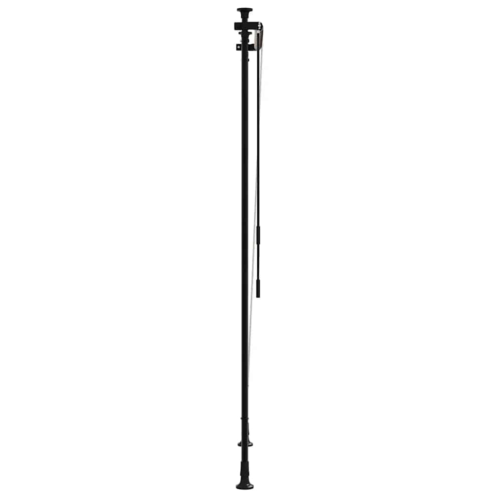vidaXL Roleta zewnętrzna, żółto-biała, 100x270 cm, tkanina i stal