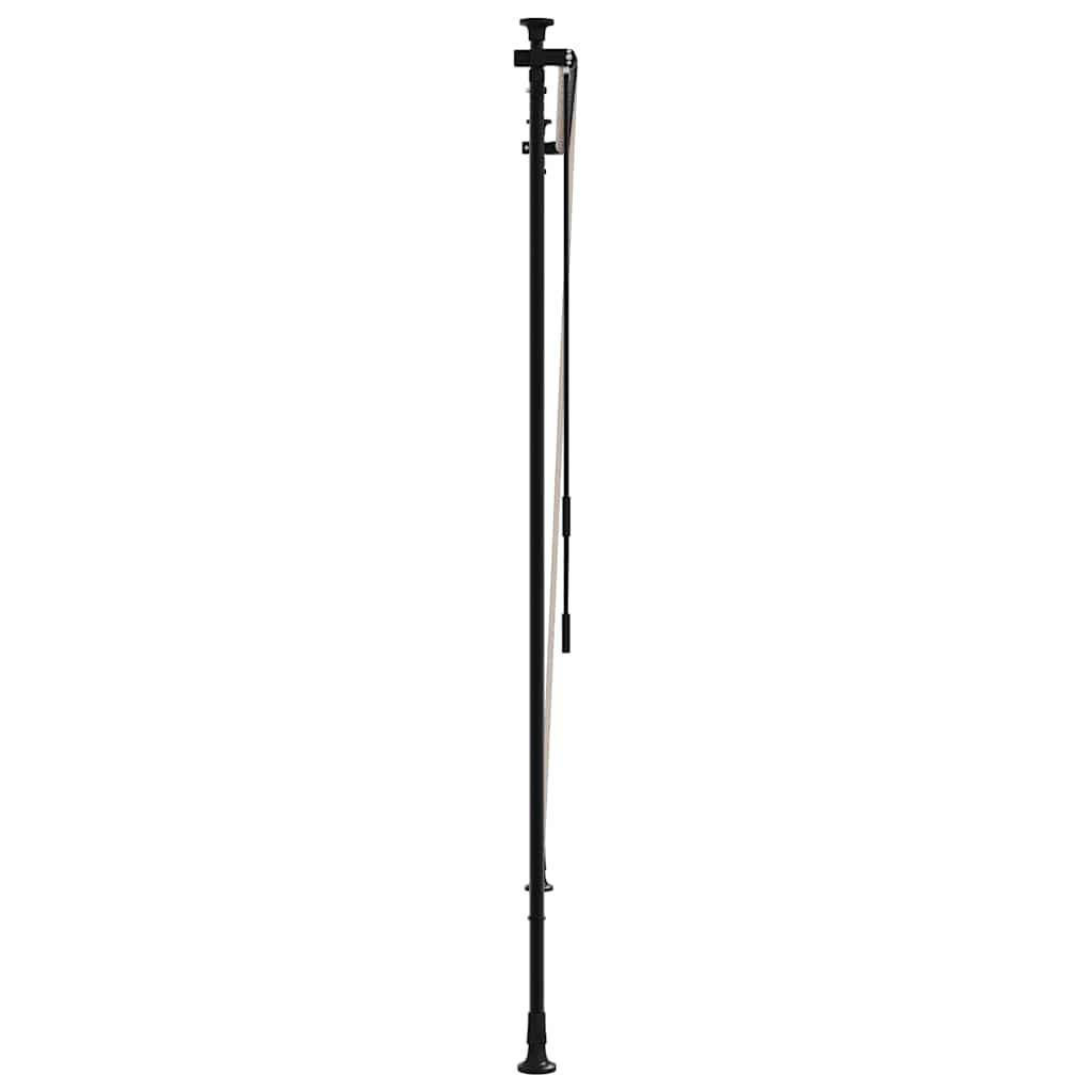 vidaXL Roleta zewnętrzna, żółto-biała, 150x270 cm, tkanina i stal