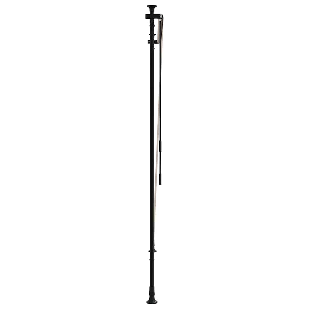 vidaXL Roleta zewnętrzna, żółto-biała, 200x270 cm, tkanina i stal