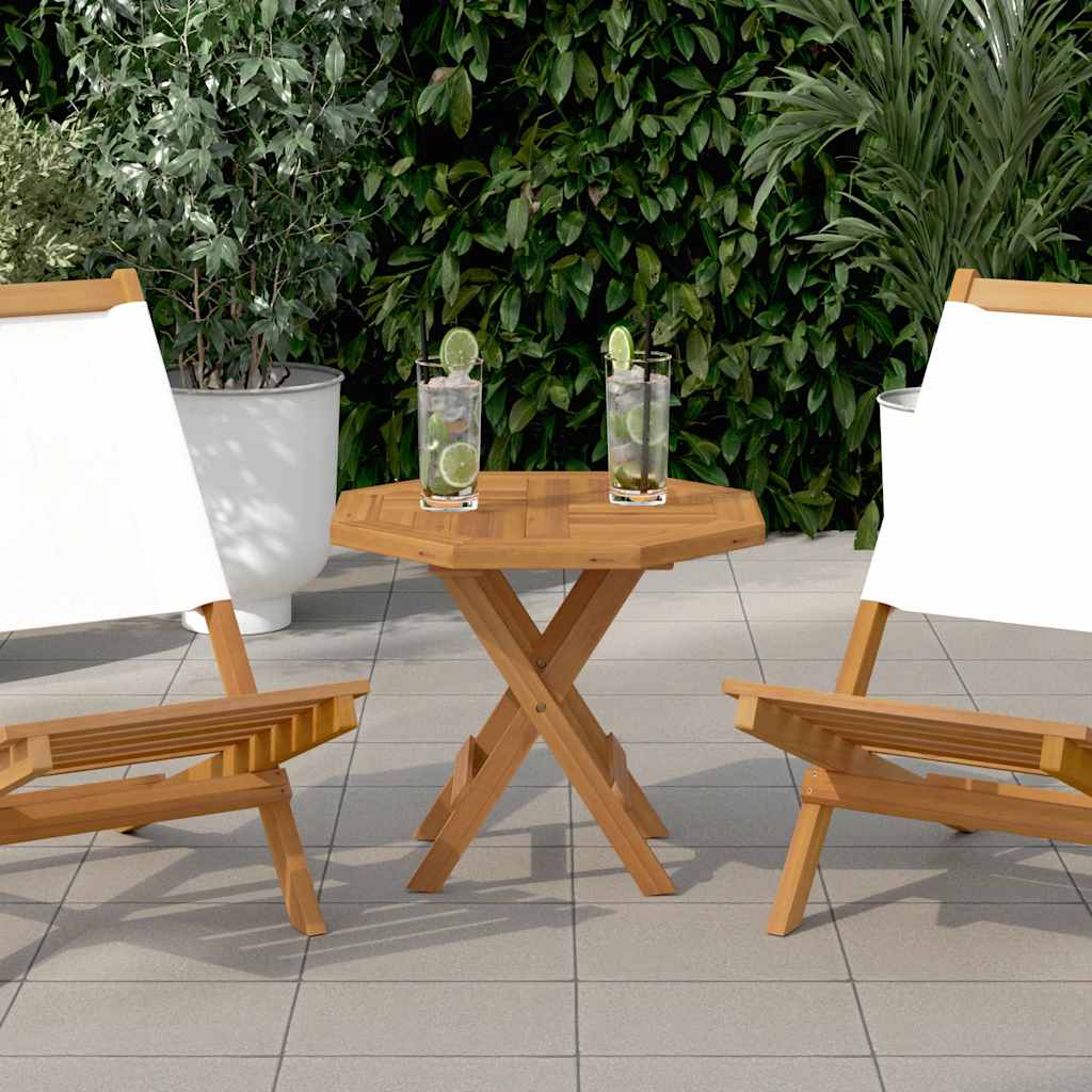 vidaXL Blat do stolika, 50x50x2,5 cm, ośmiokątny, lite drewno tekowe