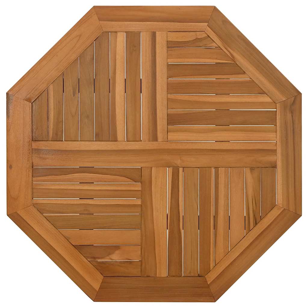 vidaXL Blat do stolika, 60x60x2,5 cm, ośmiokątny, lite drewno tekowe
