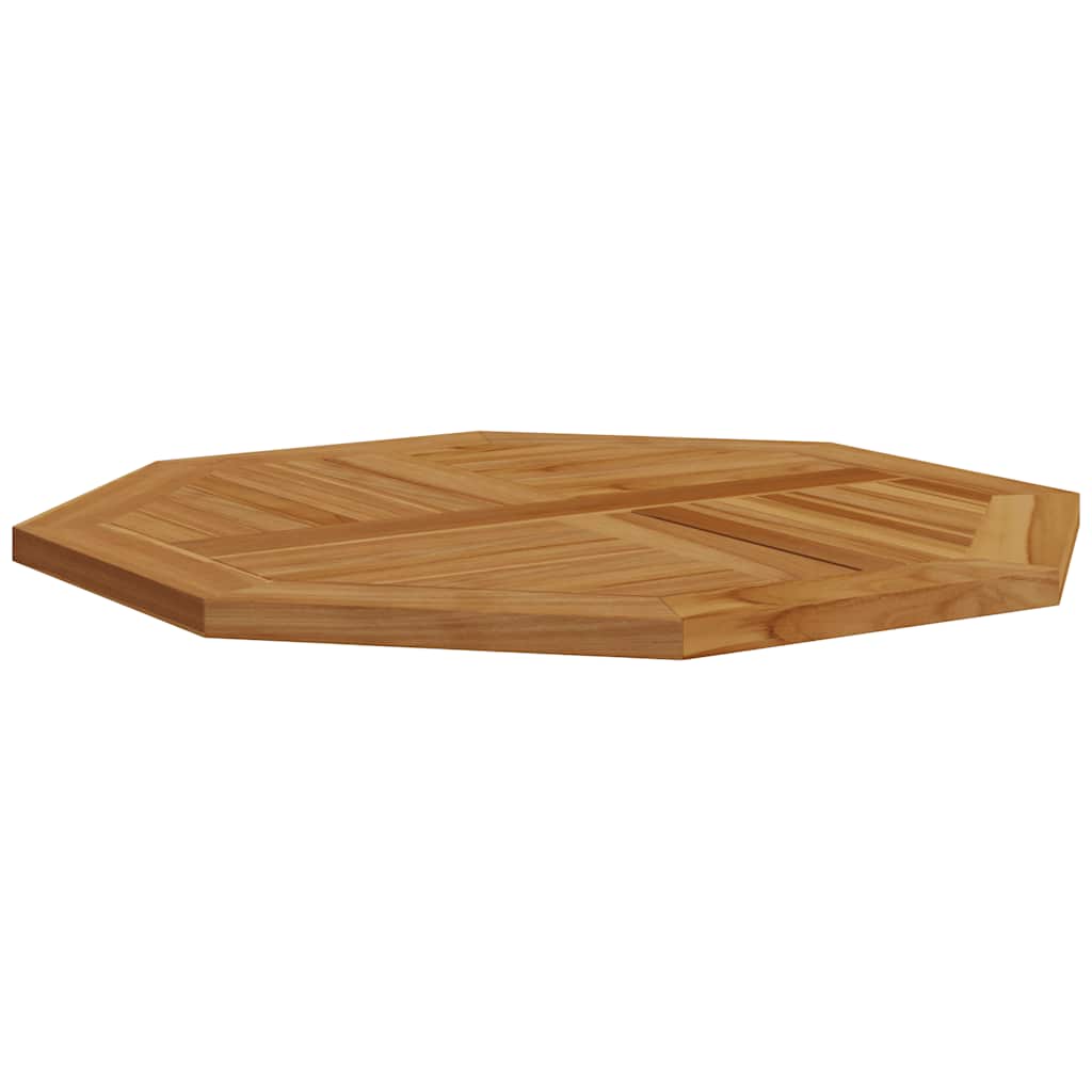 vidaXL Blat do stolika, 80x80x2,5 cm, ośmiokątny, lite drewno tekowe
