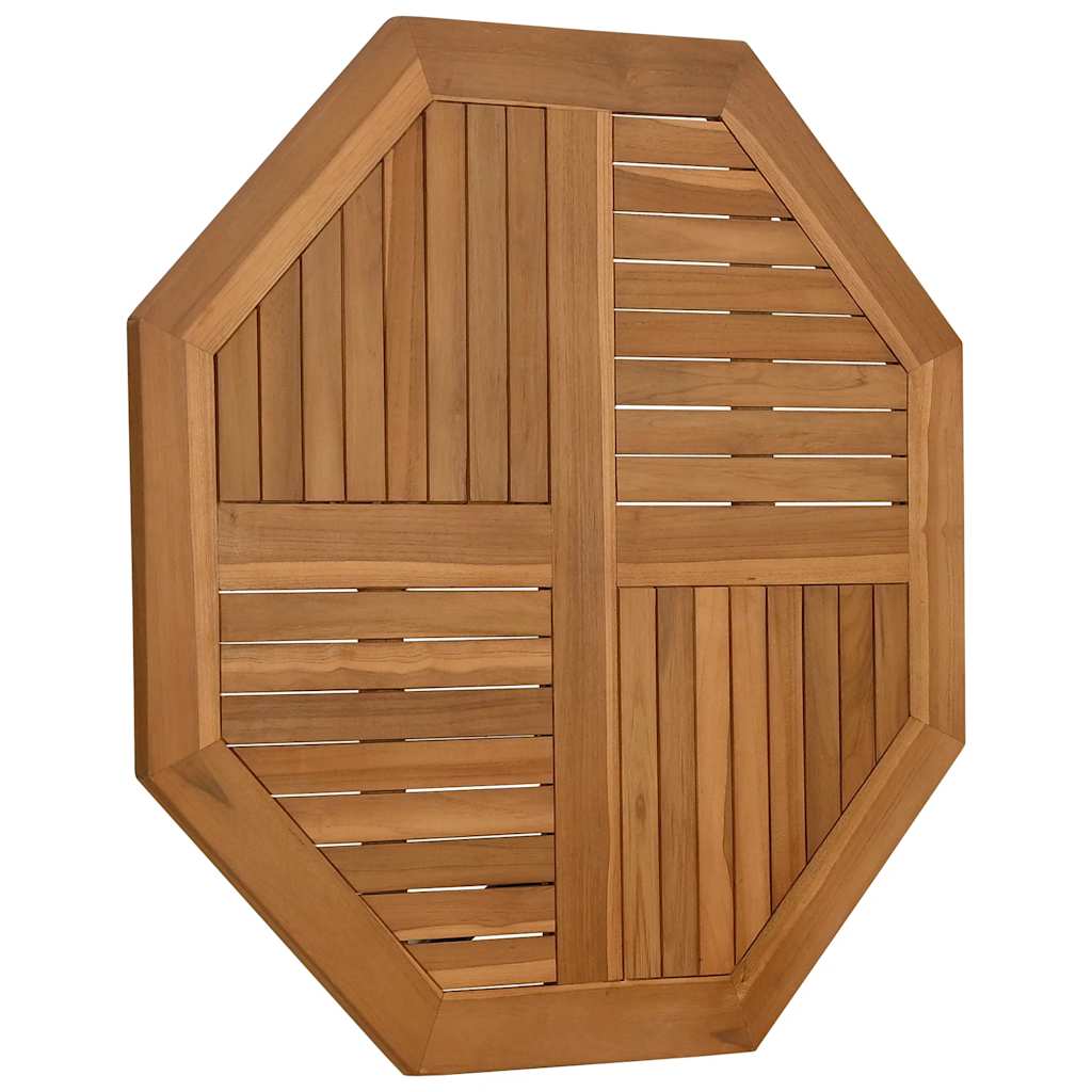 vidaXL Blat do stolika, 90x90x2,5 cm, ośmiokątny, lite drewno tekowe