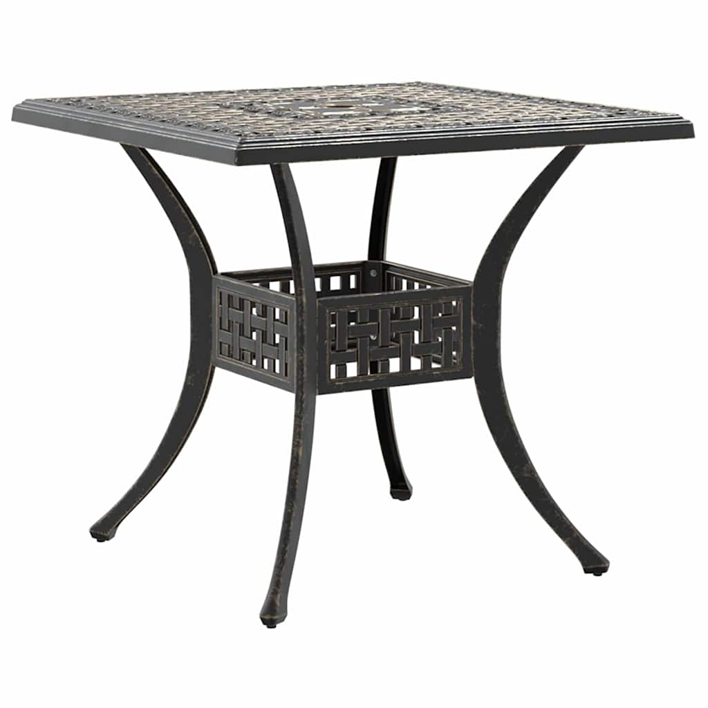 vidaXL 3-częściowy zestaw mebli bistro, brązowy, odlewane aluminium
