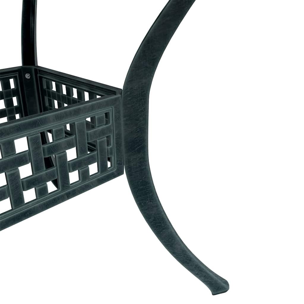 vidaXL 3-częściowy zestaw mebli bistro, zielony, odlewane aluminium