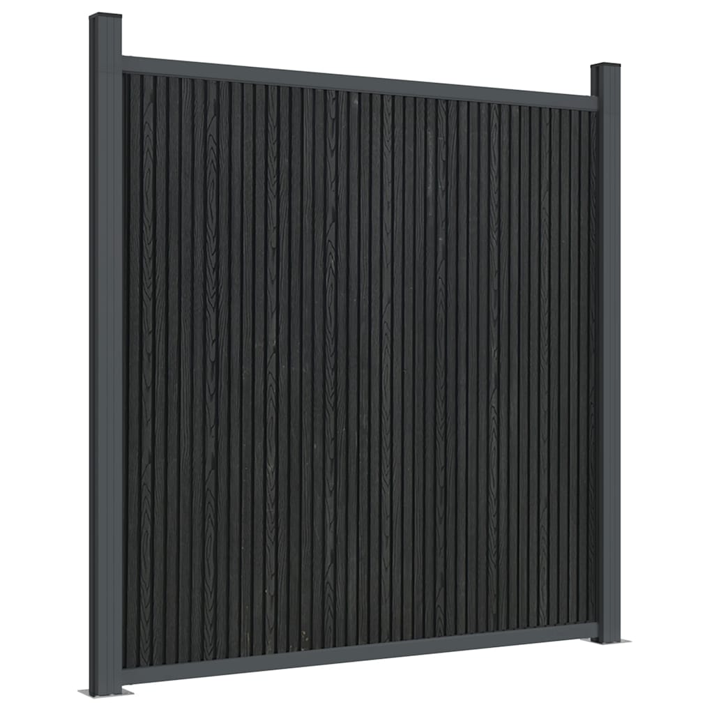 vidaXL Panel ogrodzeniowy, szary, 180x186 cm, WPC