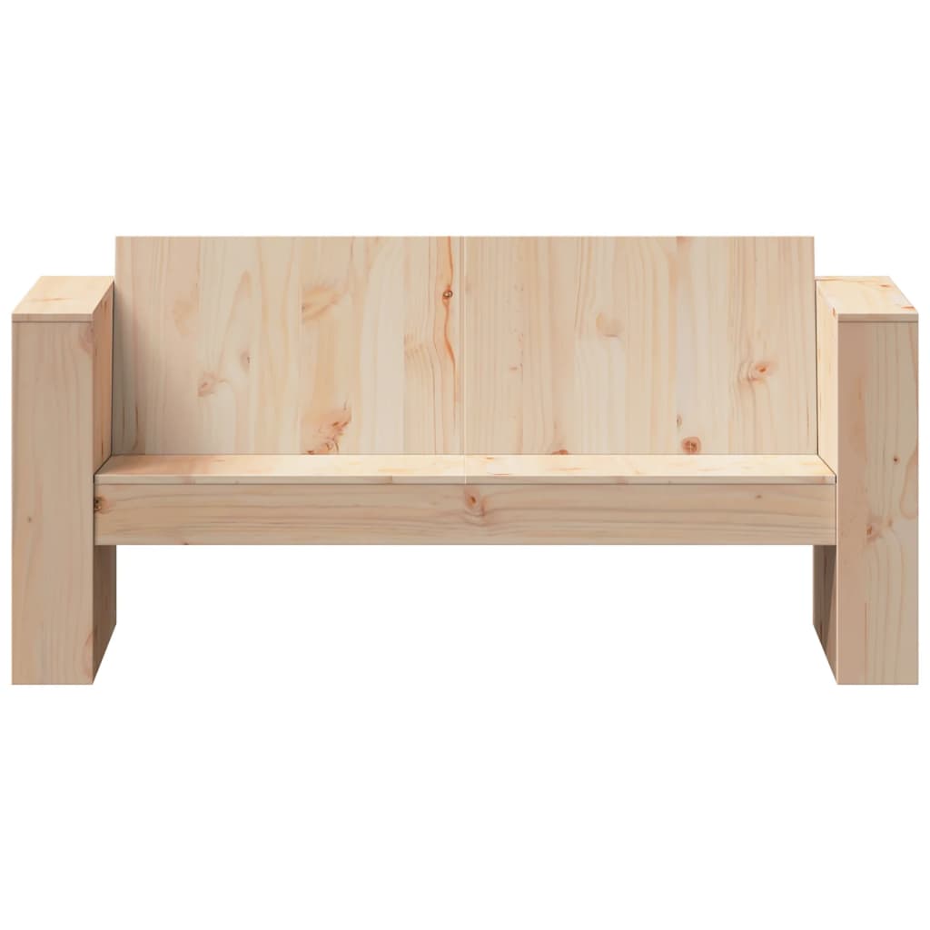 vidaXL Sofa ogrodowa, 2-osobowa, 134x60x62 cm, lite drewno sosnowe
