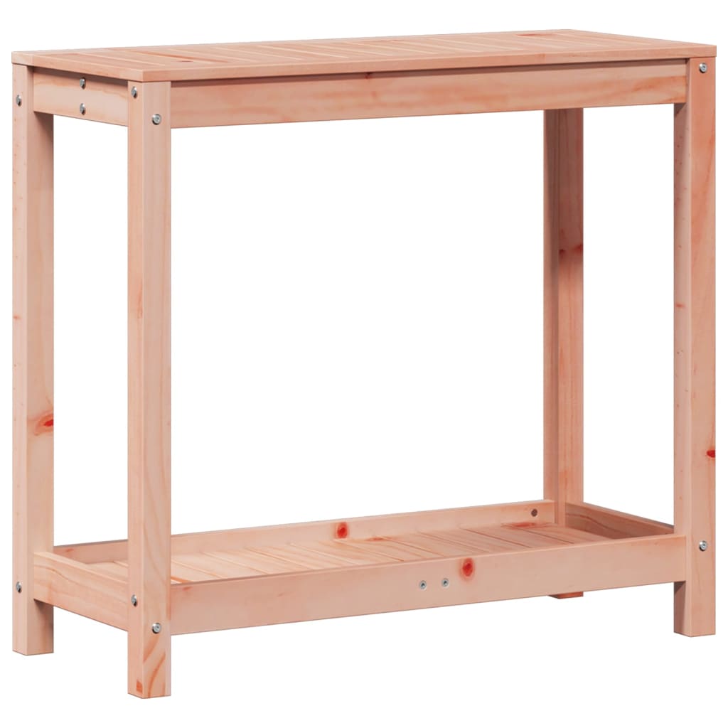 vidaXL Stolik ogrodniczy z półką, 82,5x35x75 cm, lite drewno daglezji