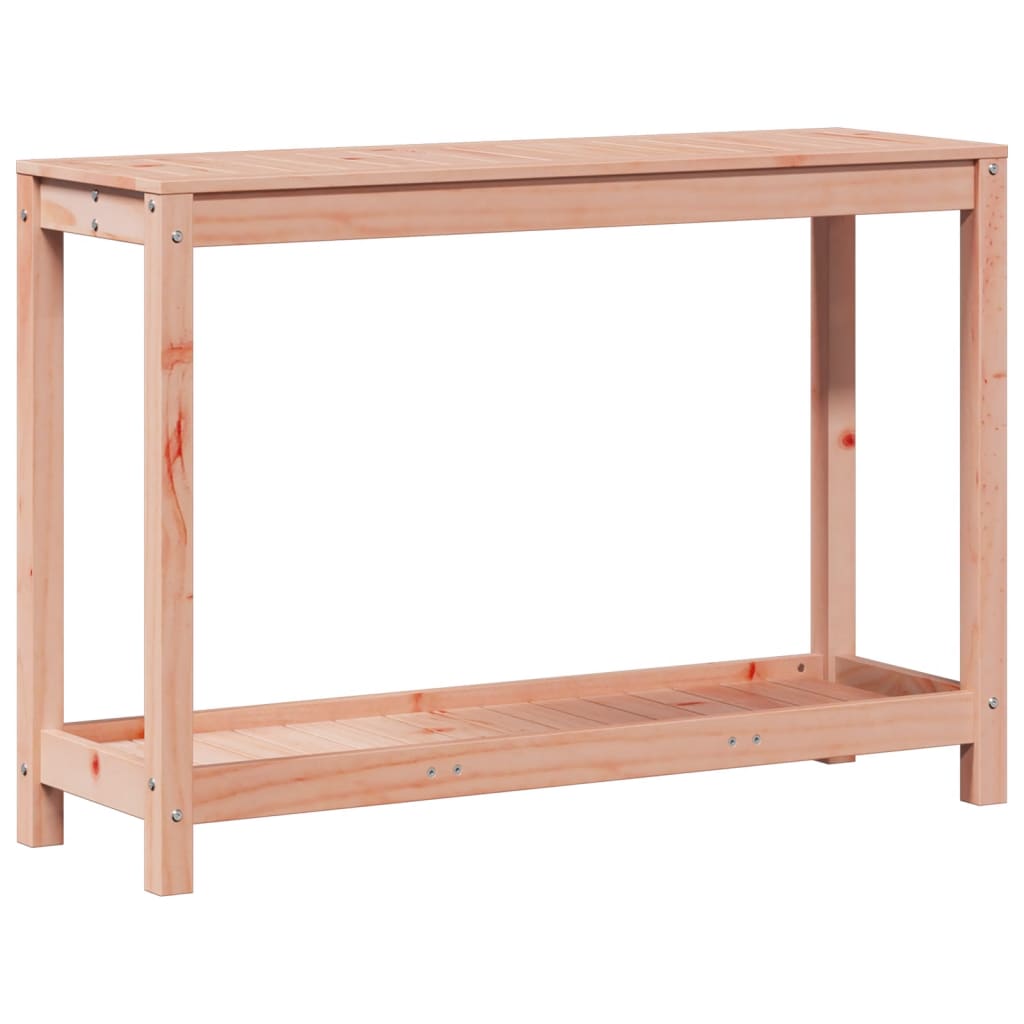 vidaXL Stolik ogrodniczy z półką, 108x35x75 cm, lite drewno daglezji