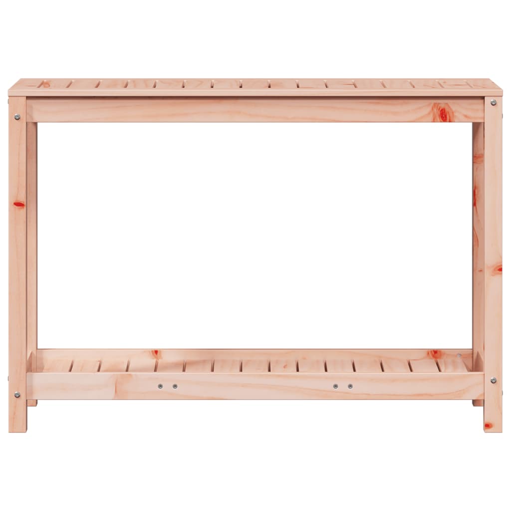 vidaXL Stolik ogrodniczy z półką, 108x35x75 cm, lite drewno daglezji