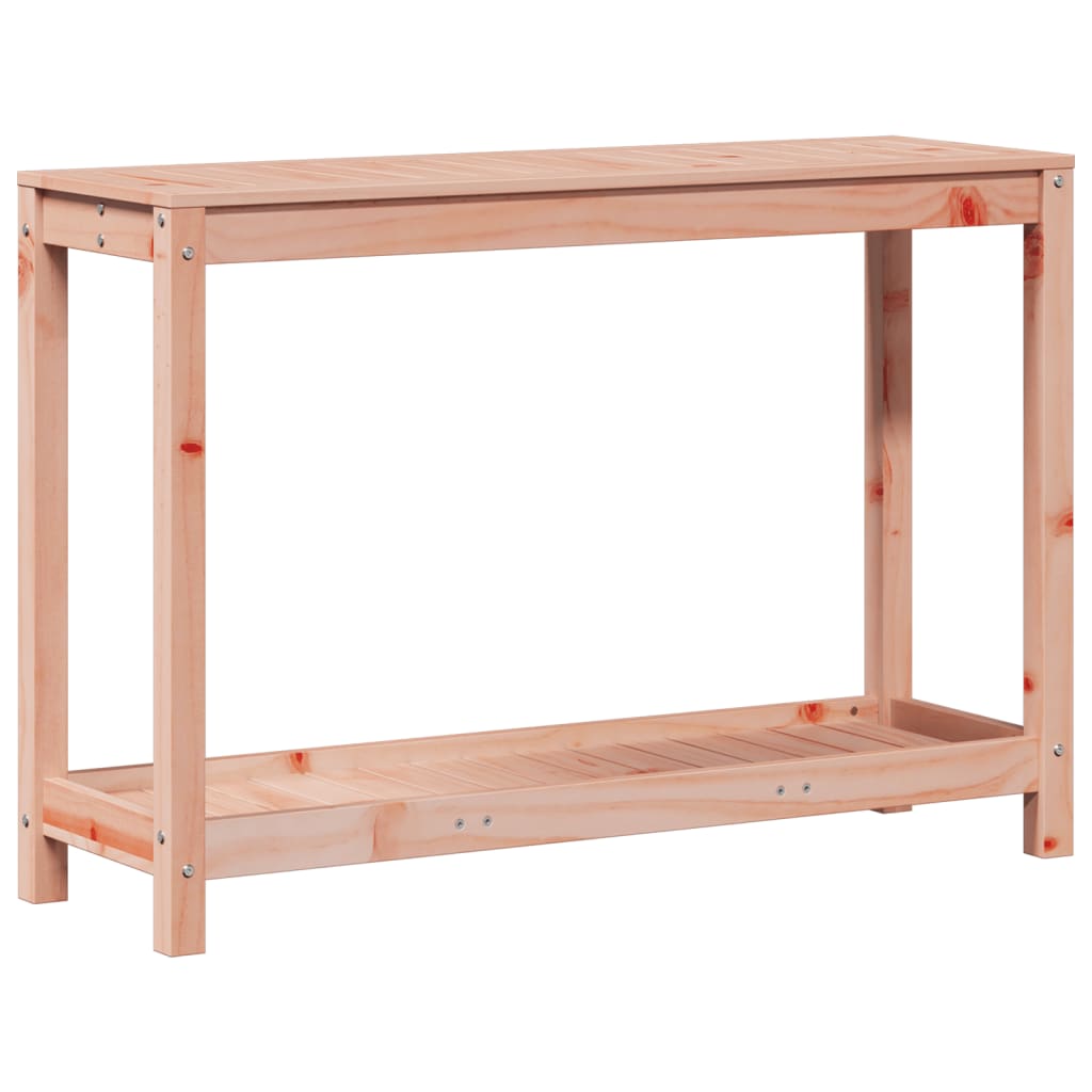 vidaXL Stolik ogrodniczy z półką, 108x35x75 cm, lite drewno daglezji