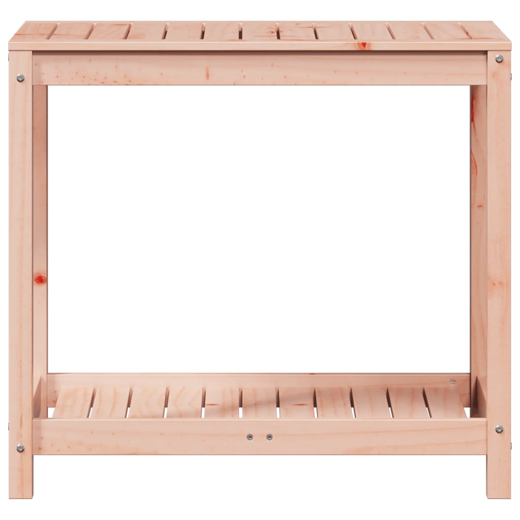 vidaXL Stolik ogrodniczy z półką, 82,5x50x75 cm, lite drewno daglezji