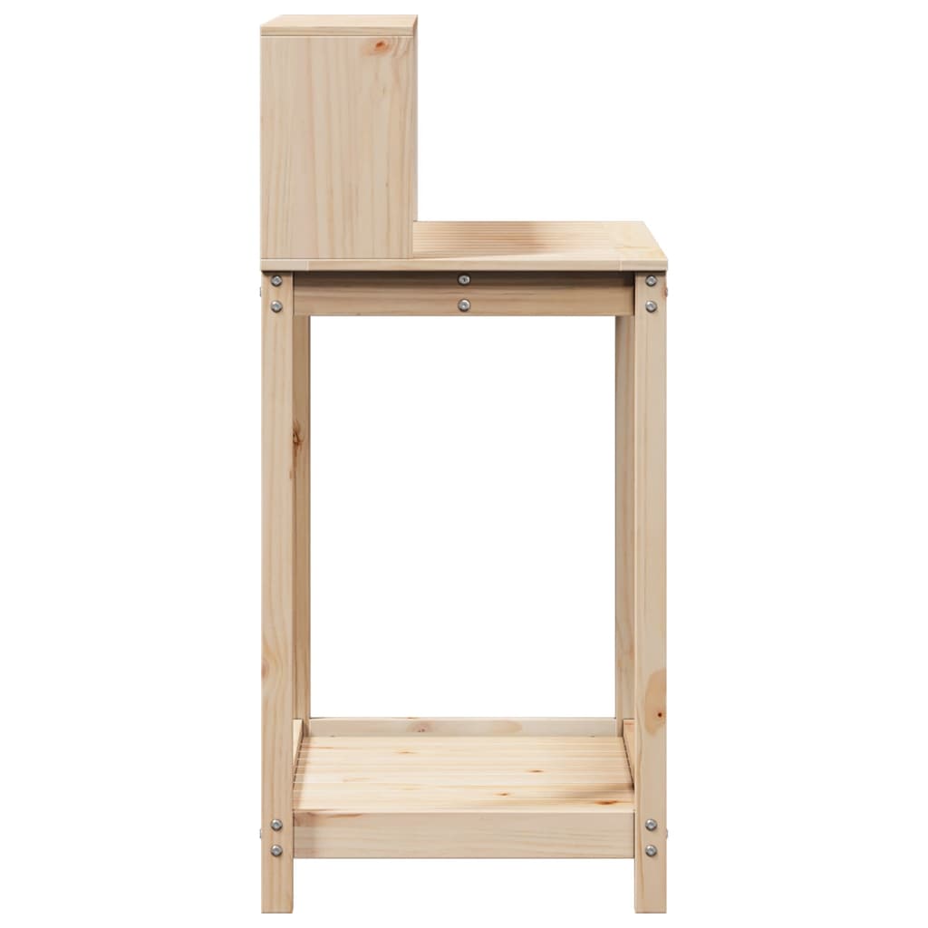 vidaXL Stolik ogrodniczy z półkami, 82,5x50x109,5 cm, drewno sosnowe